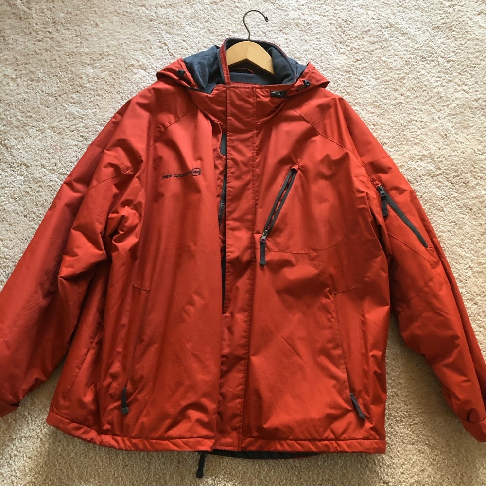 Fleece lined coat